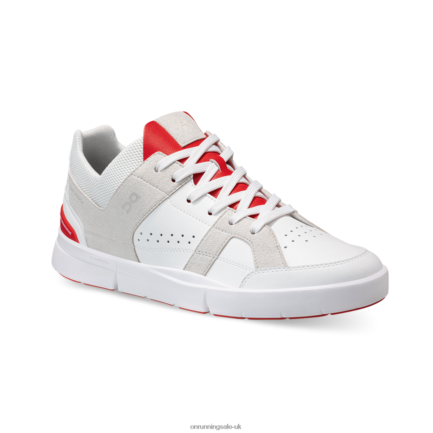 On Running Men THE ROGER Clubhouse 8N62N8918 White/Red