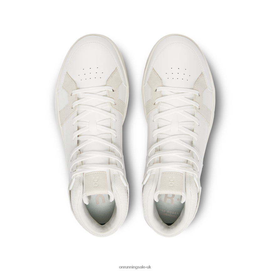 On Running Men THE ROGER Clubhouse Mid 8N62N8669 White/Sand