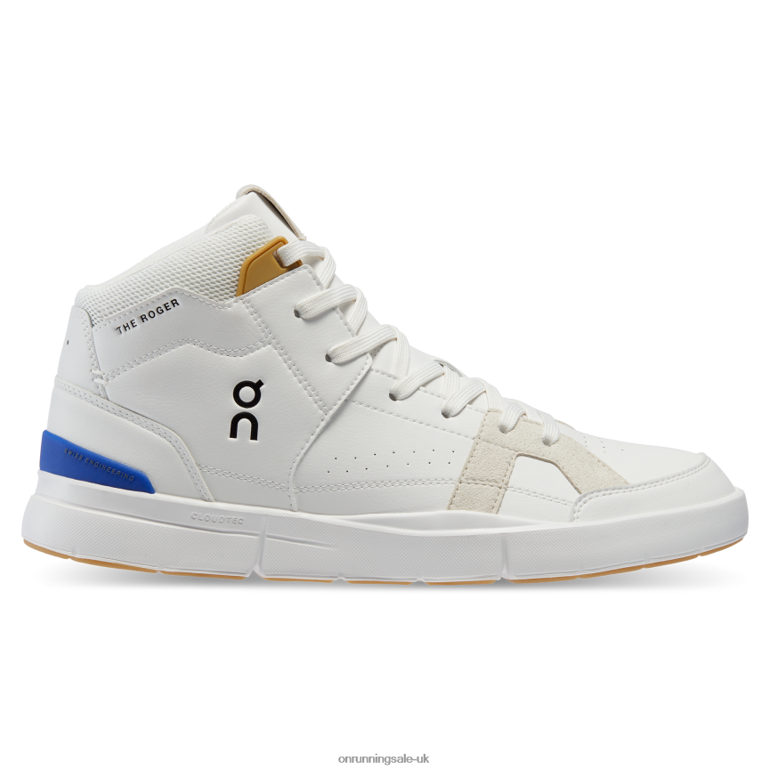 On Running Men THE ROGER Clubhouse Mid 8N62N8671 White/Indigo
