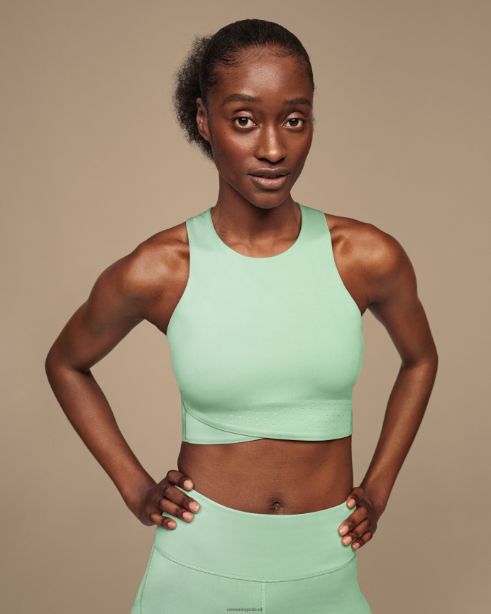 On Running Women Race Crop 8N62N8216 Moss/Creek