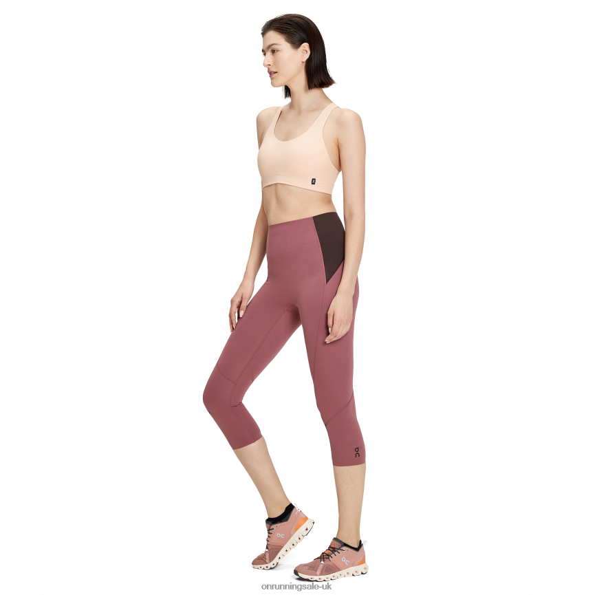 On Running Women Movement 3/4 Tights 8N62N8267 Cherry