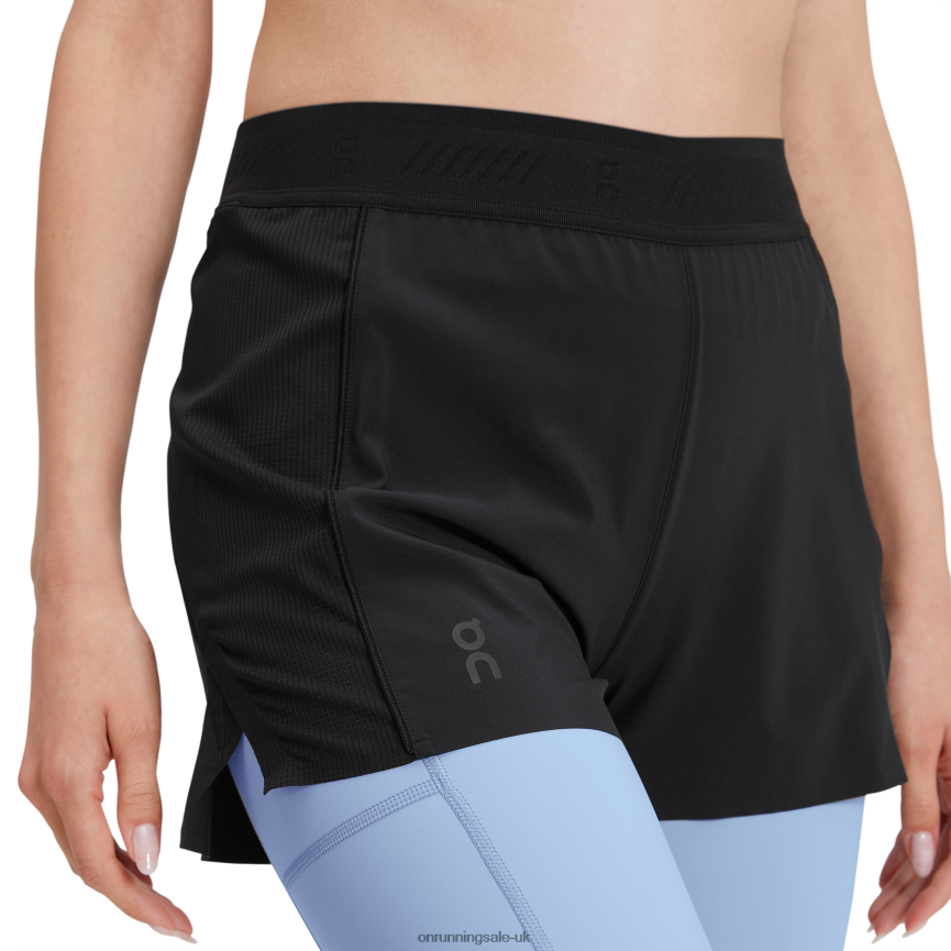 On Running Women Active Shorts 8N62N8131 Black/Stratosphere