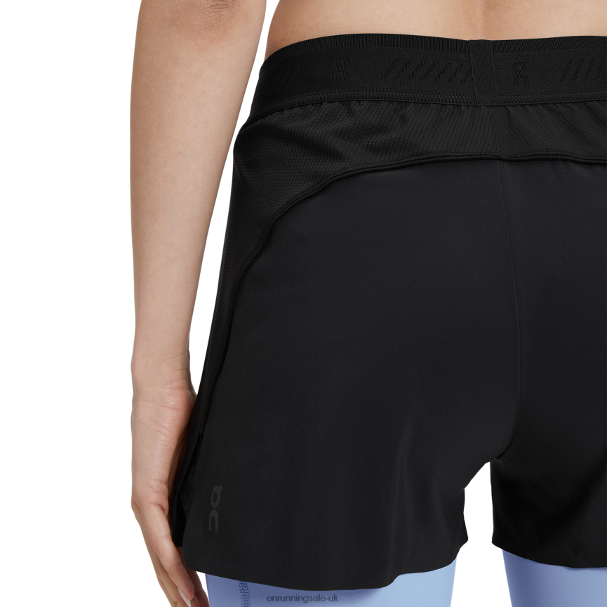On Running Women Active Shorts 8N62N8131 Black/Stratosphere