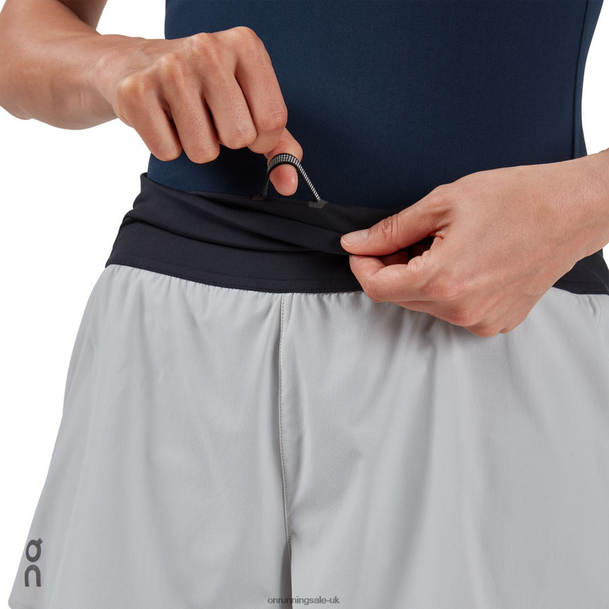 On Running Women Running Shorts 8N62N8336 Glacier/Black