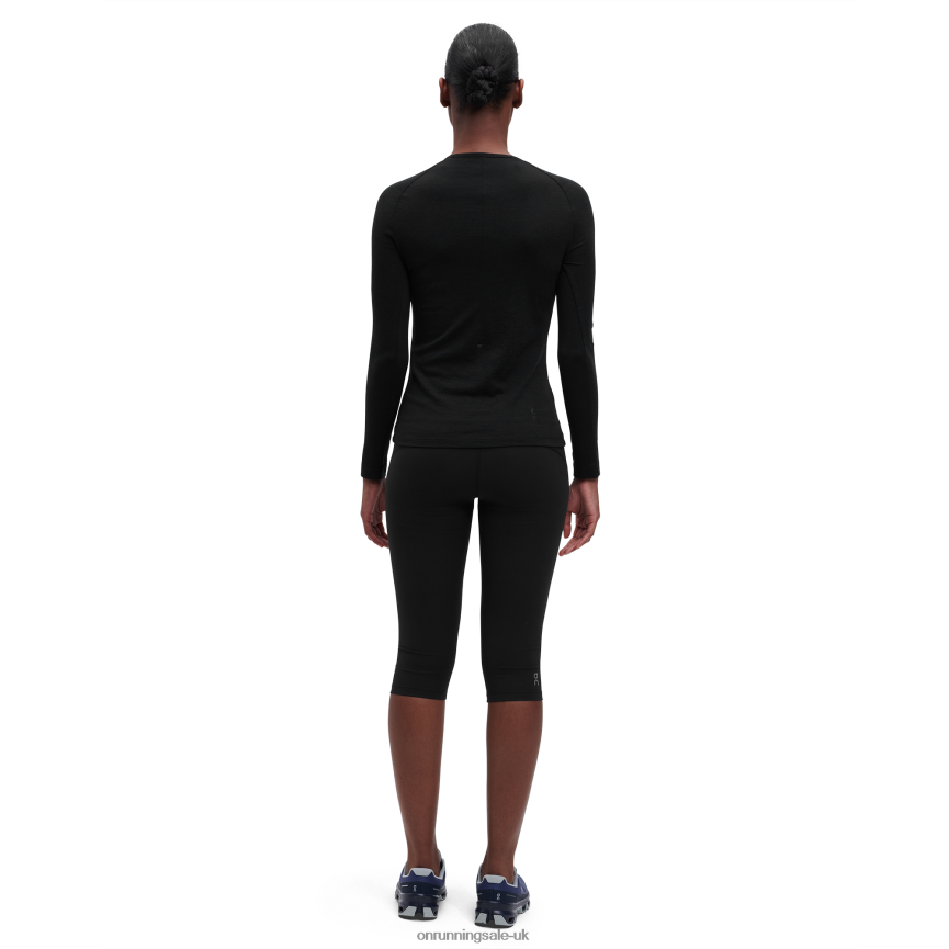 On Running Women Merino Long-T 8N62N8302 Black