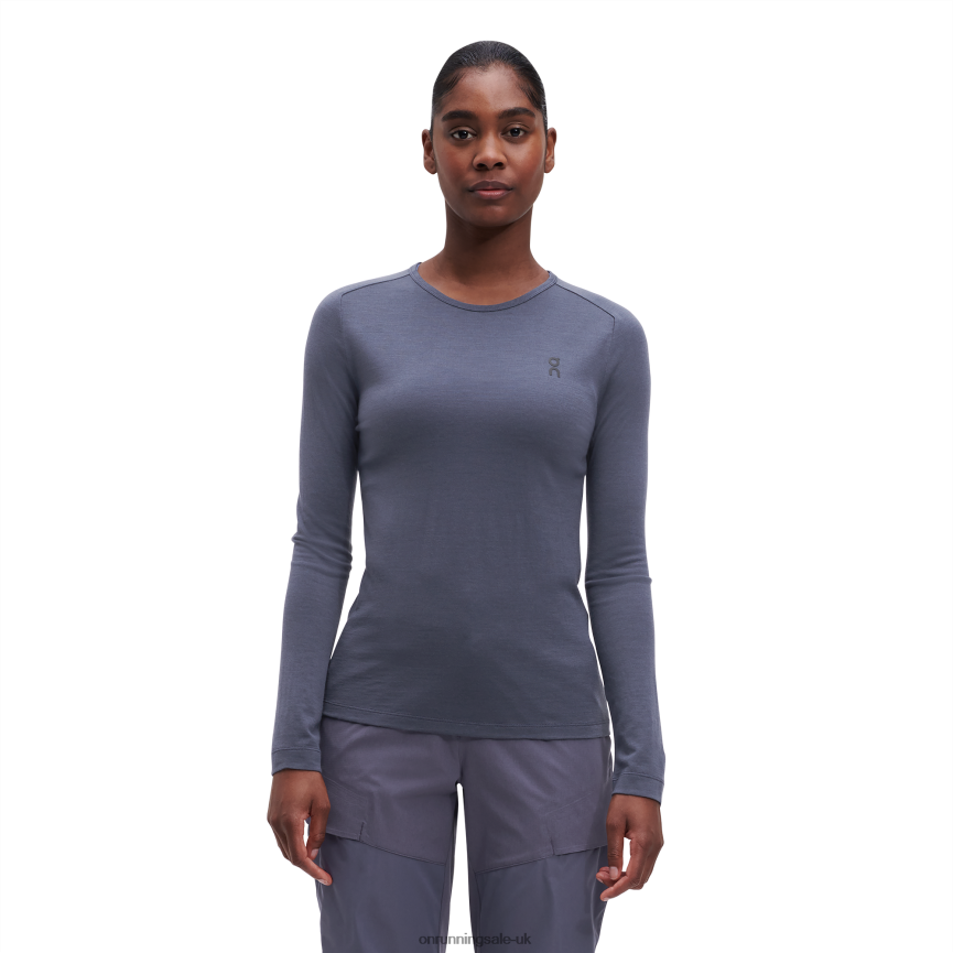 On Running Women Merino Long-T 8N62N8303 Flint