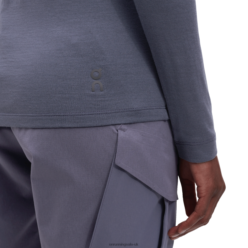On Running Women Merino Long-T 8N62N8303 Flint