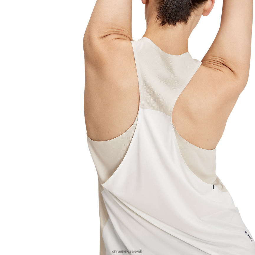 On Running Women Tank-T 8N62N8122 Pearl/Undyed-White
