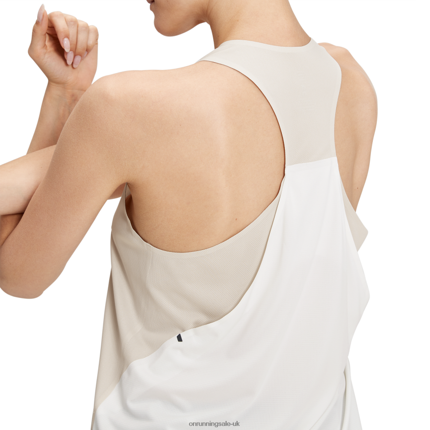 On Running Women Tank-T 8N62N8122 Pearl/Undyed-White