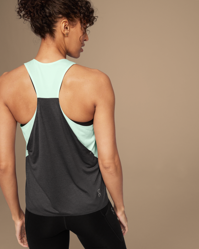 On Running Women Tank-T 8N62N8123 Creek/Black
