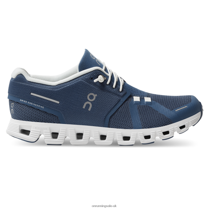 On Running Women Cloud 5 8N62N8346 Denim/White