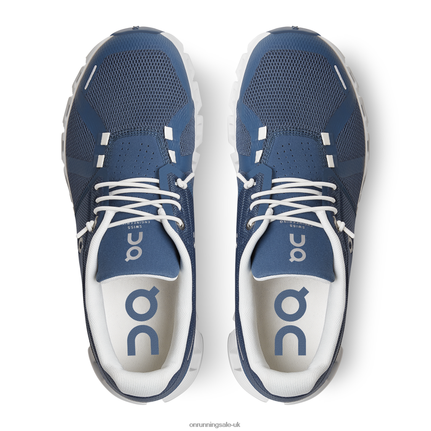 On Running Women Cloud 5 8N62N8346 Denim/White