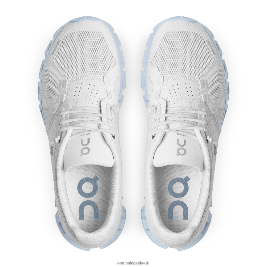 On Running Women Cloud 5 8N62N8350 White/Chambray