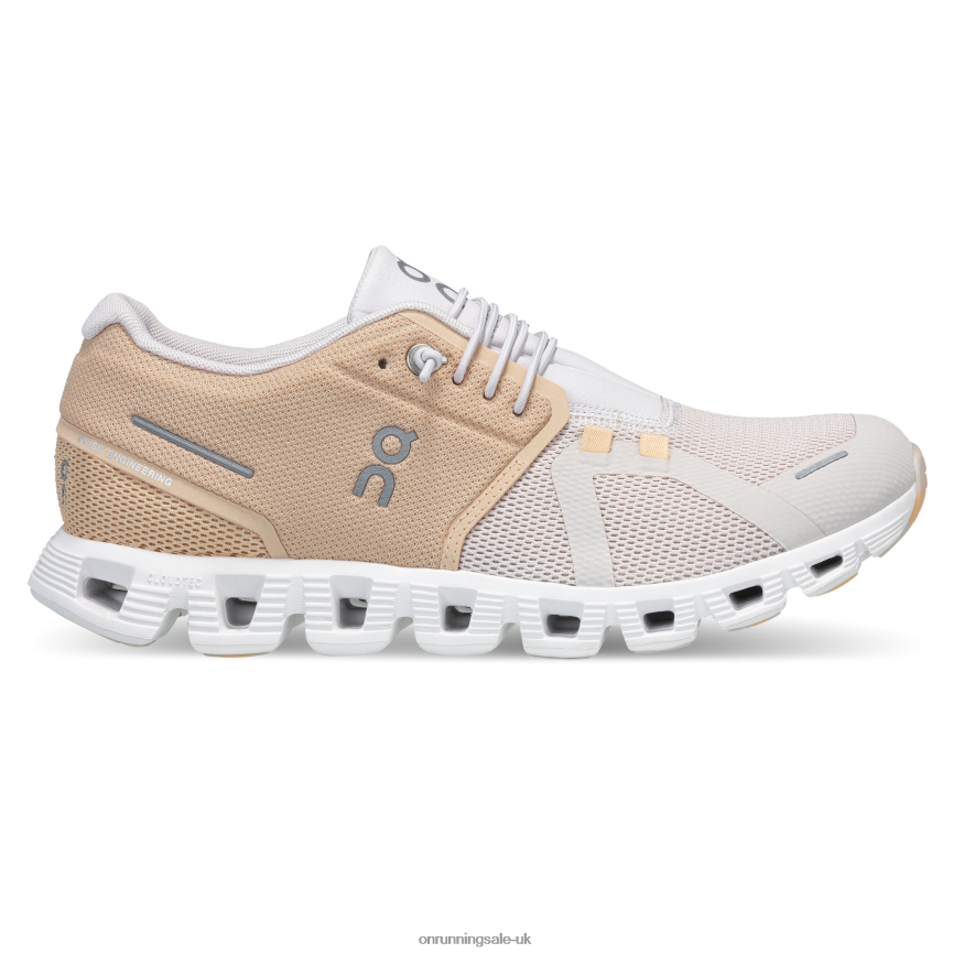On Running Women Cloud 5 Fuse 8N62N8431 Savannah/Pearl
