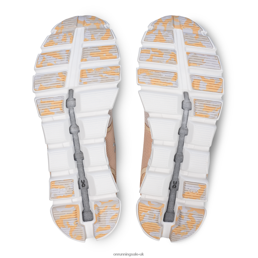 On Running Women Cloud 5 Fuse 8N62N8431 Savannah/Pearl