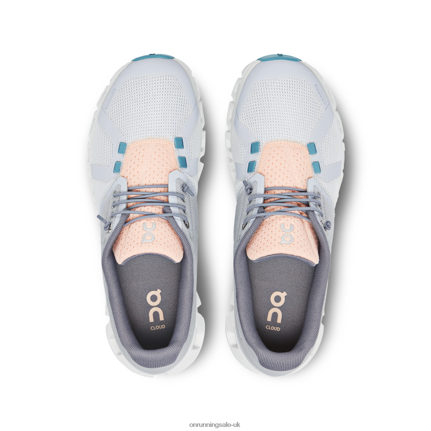 On Running Women Cloud 5 Push 8N62N8177 Glacier/Undyed-White