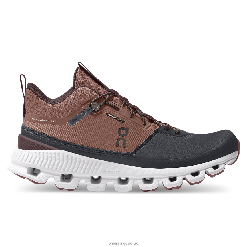 On Running Women Cloud Hi Waterproof 8N62N8510 Cocoa/Pebble