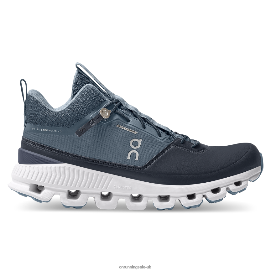 On Running Women Cloud Hi Waterproof 8N62N8512 Dust/Navy