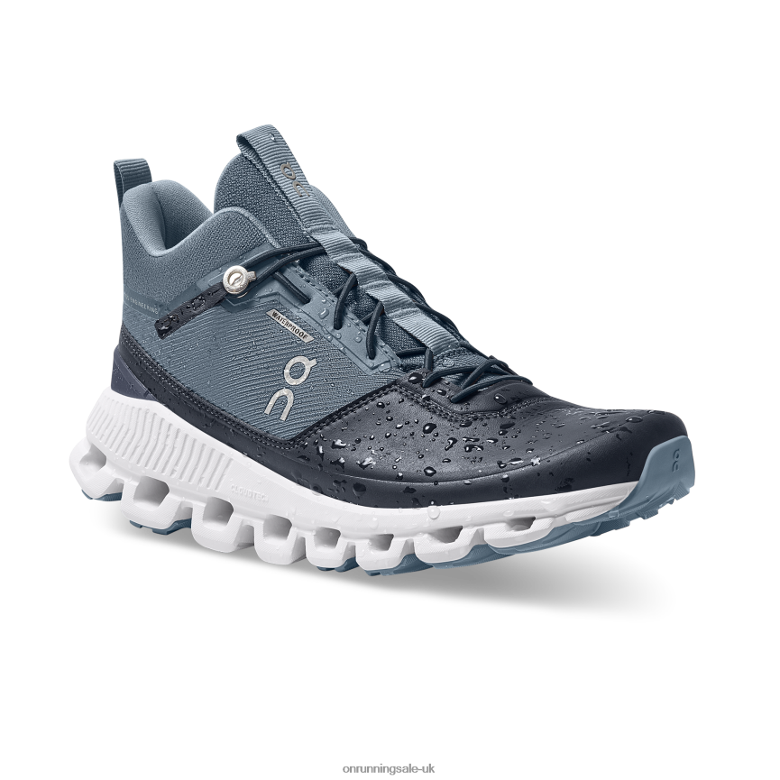 On Running Women Cloud Hi Waterproof 8N62N8512 Dust/Navy