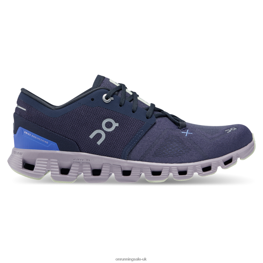 On Running Women Cloud X 3 8N62N835 Midnight/Heron
