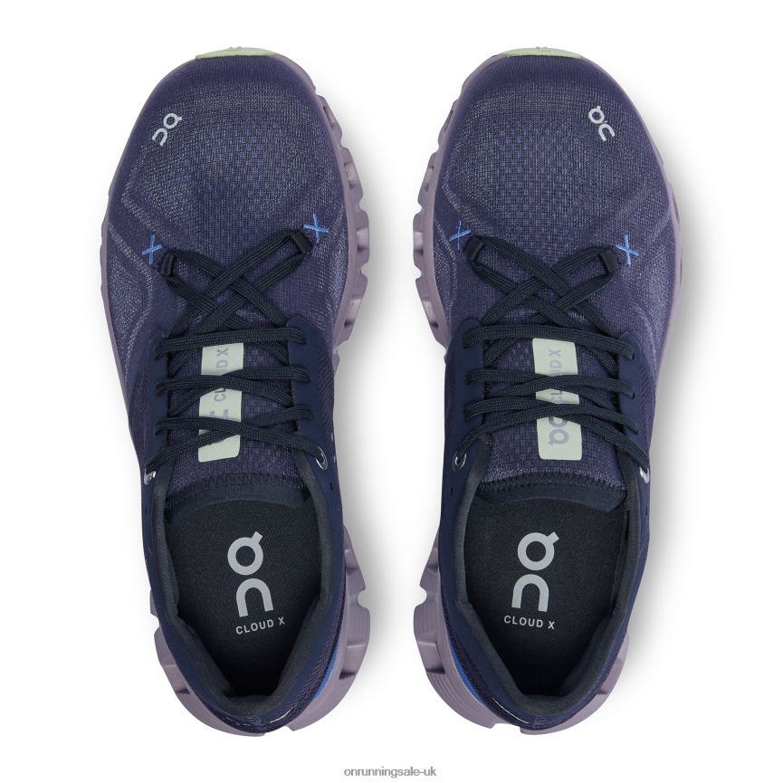 On Running Women Cloud X 3 8N62N835 Midnight/Heron