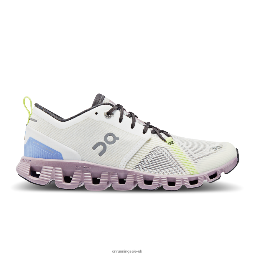 On Running Women Cloud X 3 Shift 8N62N88 Undyed-White/Heron