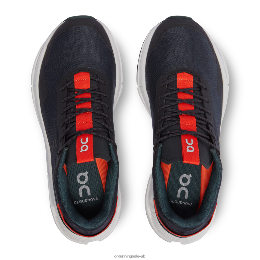 On Running Women Cloudnova Form 8N62N8364 Black/Flame