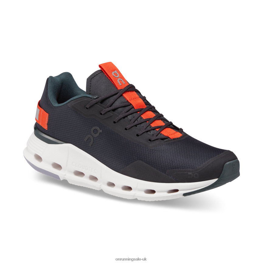 On Running Women Cloudnova Form 8N62N8364 Black/Flame