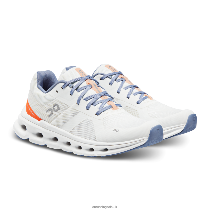 On Running Women Cloudrunner 8N62N824 Undyed-White/Flame