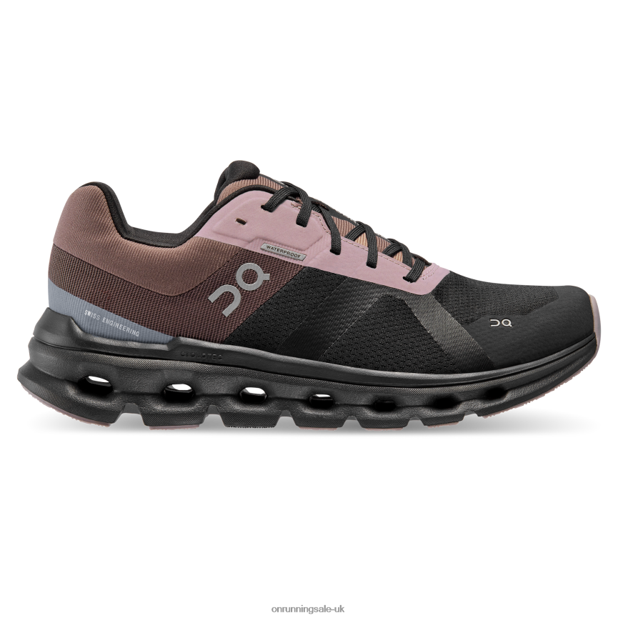 On Running Women Cloudrunner Waterproof 8N62N8386 Black/Grape
