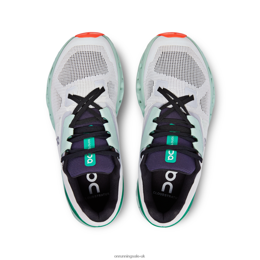 On Running Women Cloudstratus 8N62N813 Undyed-White/Creek