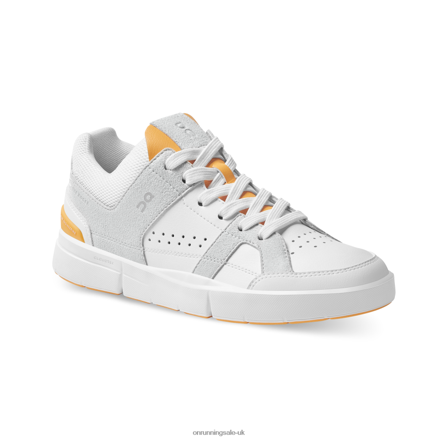 On Running Women THE ROGER Clubhouse 8N62N8465 White/Saffron