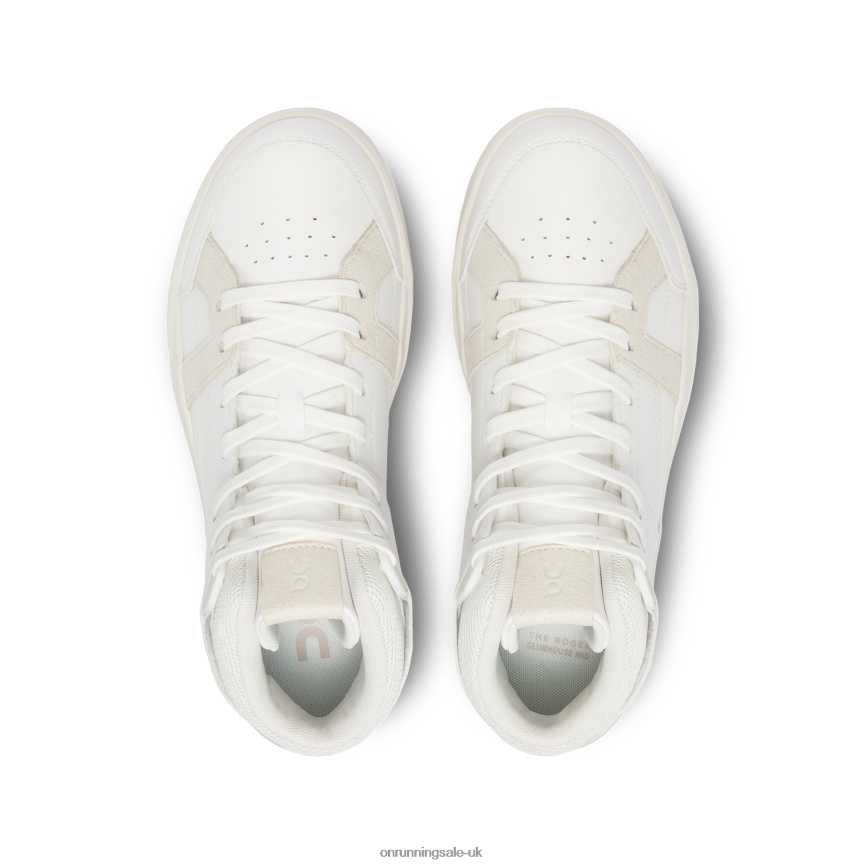 On Running Women THE ROGER Clubhouse Mid 8N62N8173 White/Sand