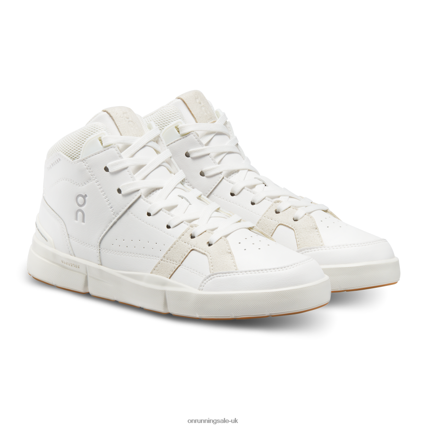 On Running Women THE ROGER Clubhouse Mid 8N62N8173 White/Sand