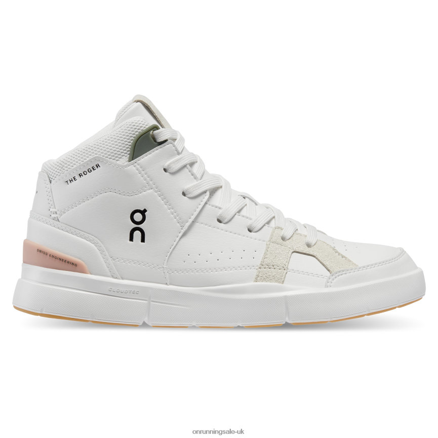On Running Women THE ROGER Clubhouse Mid 8N62N8174 White/Rose